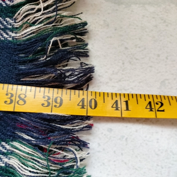 Altar’d State Women's Scarf Tassel Plaid Checks Houndstooth Reversible TAG - Picture 10 of 11